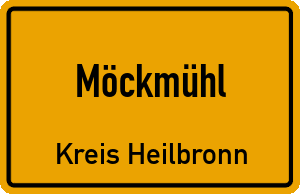 Ortschild Möckmühl