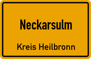 Ortschild Neckarsulm