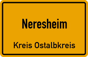 Ortschild Neresheim