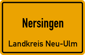 Ortschild Nersingen