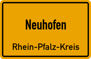 Ortschild Neuhofen