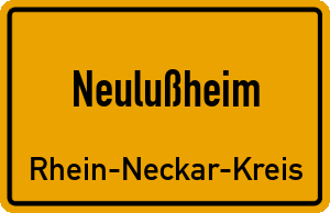 Ortschild Neulußheim