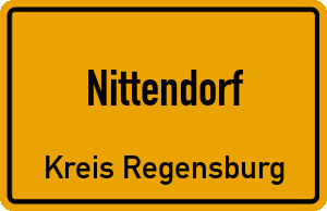 Ortschild Nittendorf