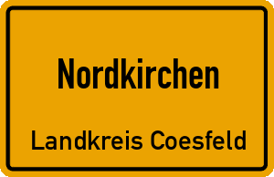 Ortschild Nordkirchen