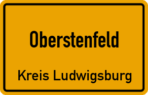 Ortschild Oberstenfeld