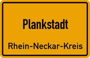 Ortschild Plankstadt