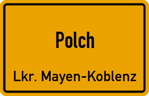 Ortschild Polch