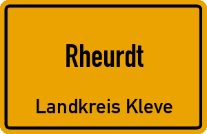 Ortschild Rheurdt