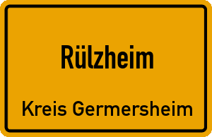 Ortschild Rülzheim
