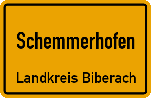Ortschild Schemmerhofen