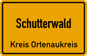 Ortschild Schutterwald