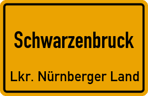 Ortschild Schwarzenbruck