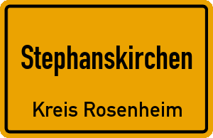 Ortschild Stephanskirchen