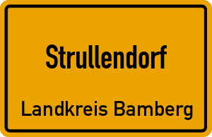 Ortschild Strullendorf