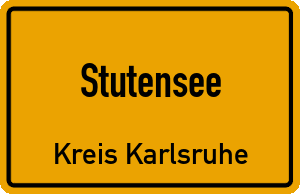 Ortschild Stutensee
