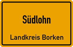 Ortschild Südlohn