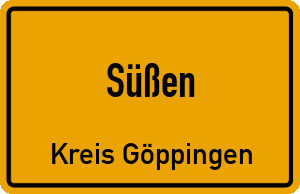 Ortschild Süßen