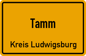 Ortschild Tamm