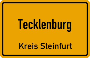 Ortschild Tecklenburg
