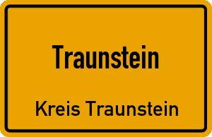 Ortschild Traunstein