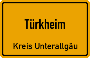 Ortschild Türkheim