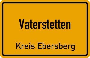 Ortschild Vaterstetten
