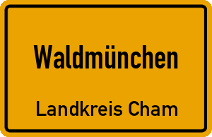 Ortschild Waldmünchen