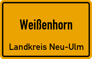 Ortschild Weißenhorn