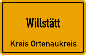 Ortschild Willstätt