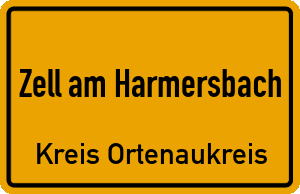 Ortschild Zell am Harmersbach